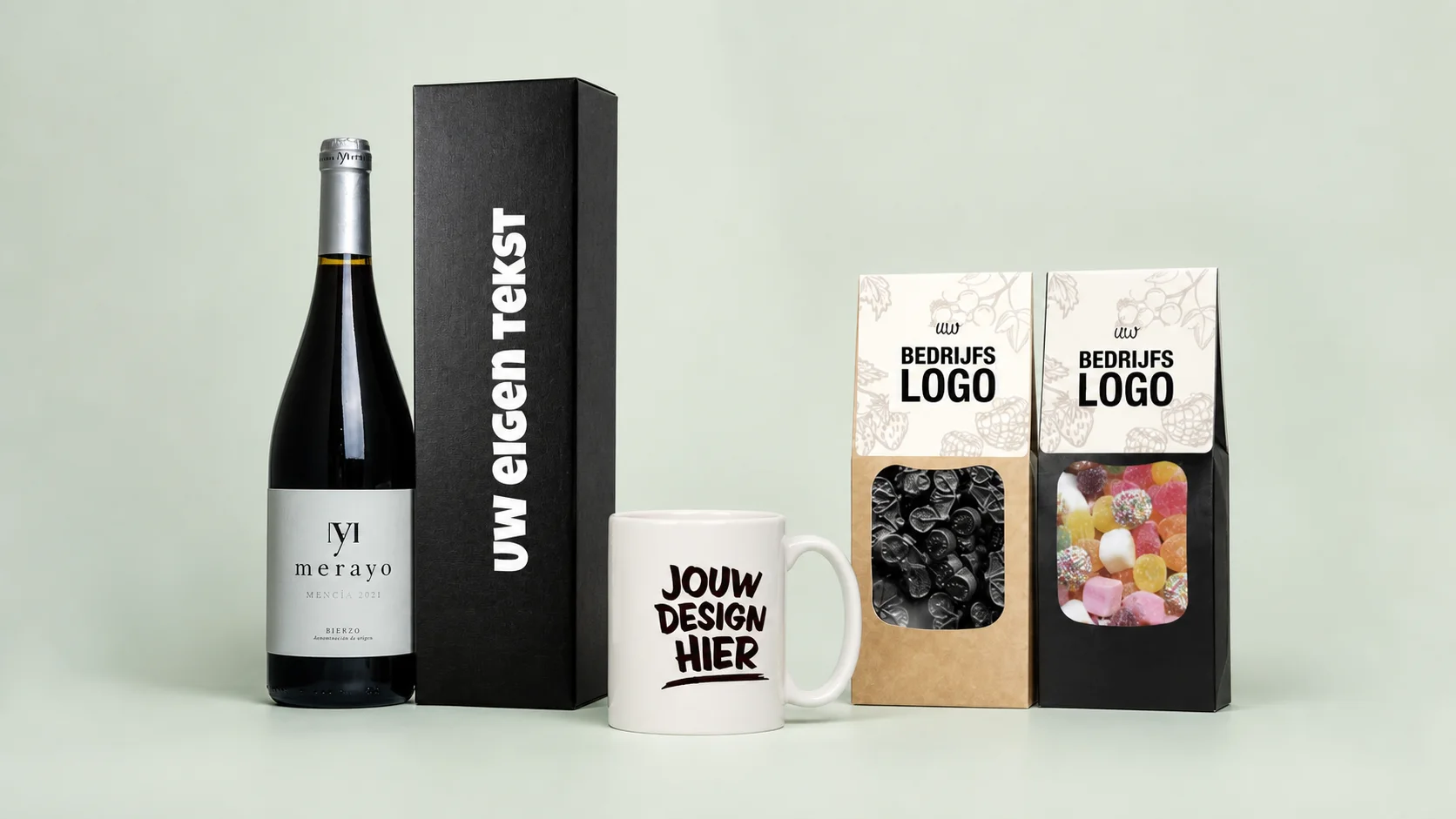 Voorbeelden van geschenken met een eigen bedrijfsuitstraling