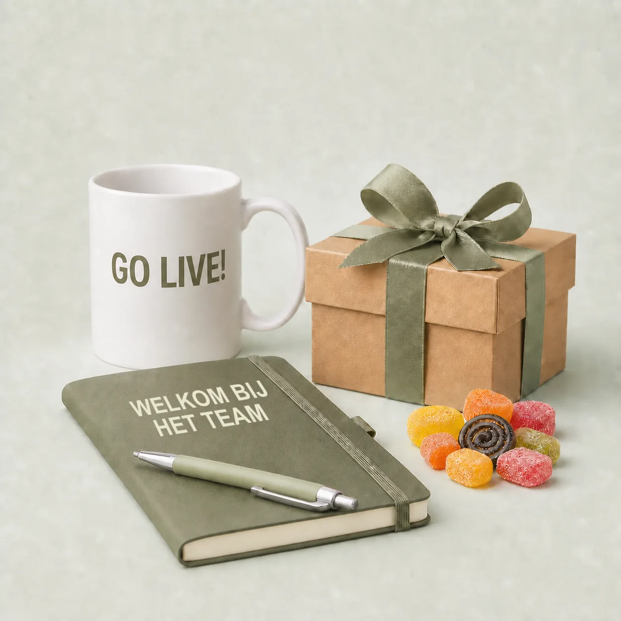 Een gepersonaliseerd onboarding- en go-livegeschenk