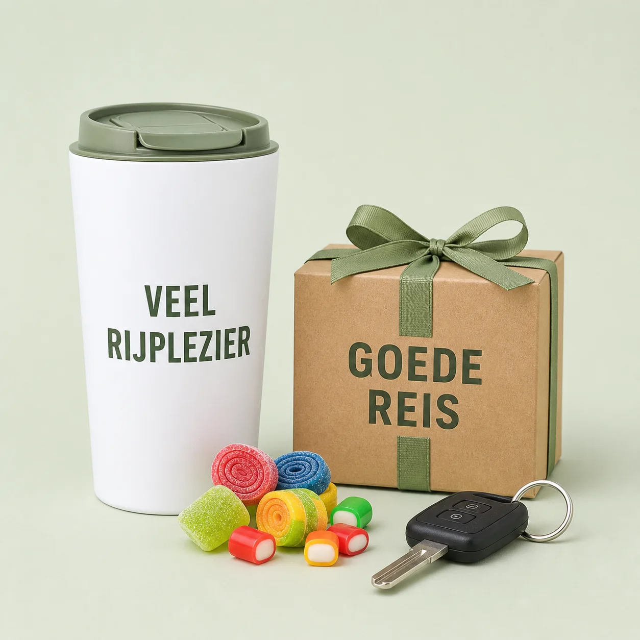 Een gepersonaliseerd geschenk bij de aflevering van een auto